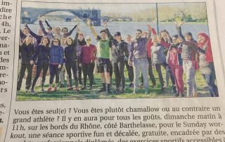 article de presse sur l'évènement Sunday Workout Barthelasse Avignon